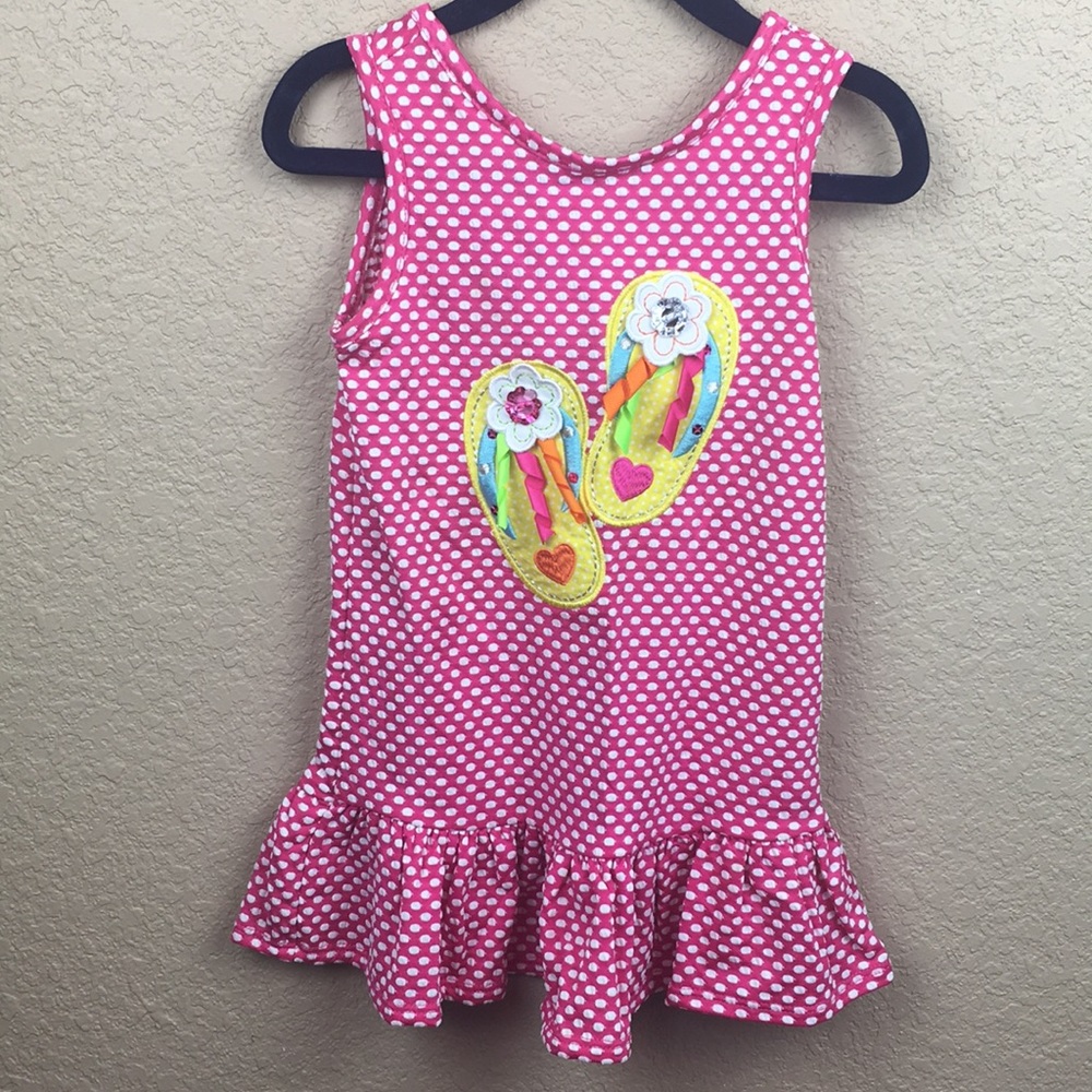 3/$10 • dress • pink polka dot • size 24 months